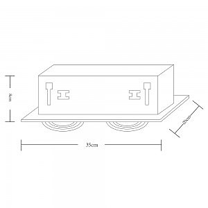 Карданный светильник Cardani Semplice A5949PL-2BK