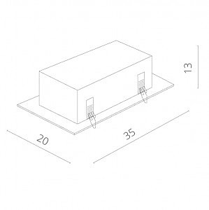 Карданный светильник Cardani Semplice A5949PL-2WH