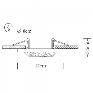 Светильник гипсовый Elogio A5074PL-1WH