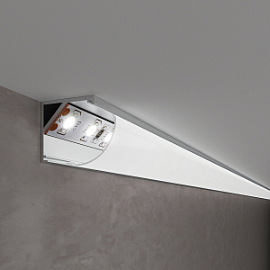 Профиль LL LL-2-ALP008 Угловой алюминиевый профиль для LED ленты (под ленту до 10mm)