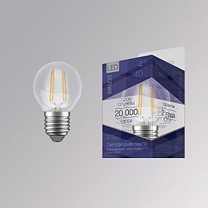 Светодиодная лампа Brizzi G45 4W 4000K E27