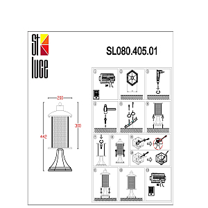 Уличный наземный светильник Lastero SL080.405.01