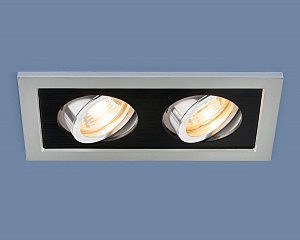 Встраиваемый светильник 1031 1031/2 MR16 SL/BK серебро/черный