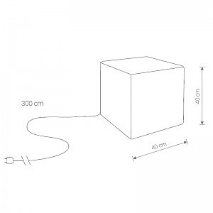 Уличный наземный светильник Cumulus Cube 8966