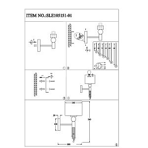 Настенное бра Primma SLE105151-01