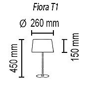 Настольная лампа Fiora Fiora T1 10 05g