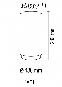 Настольная лампа Happy Happy T1 18 99gb