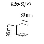 Накладной светильник Tubo Tubo8 SQ P1 17