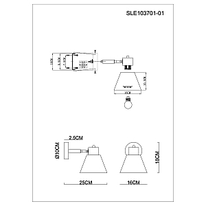 Настенное бра Buve SLE103701-01