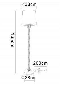 Торшер Wasat A4048PN-1CC