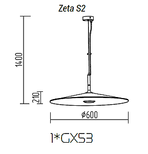 Светильник подвесной Zeta Zeta S2 10