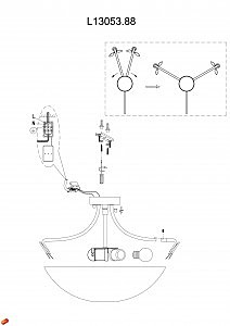 Светильник потолочный Marco L13053.88