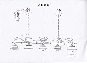 Светильник подвесной Brigg L13505.86