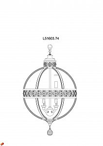 Светильник подвесной Fiumichino L51603.74