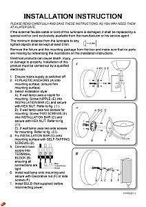 Уличный настенный светильник Otella L78281.12