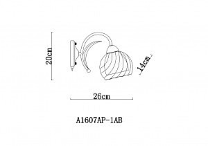 Настенное бра Dolcemente A1607AP-1AB