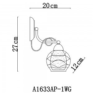 Настенное бра Intreccio A1633AP-1WG