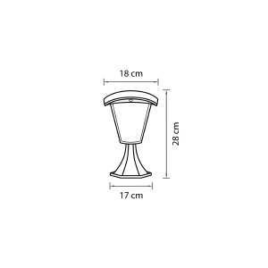 Уличный наземный светильник Lampione 375970