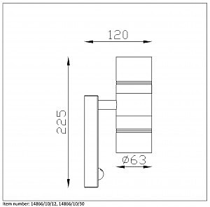 Уличный настенный светильник Arne-Led 14866/10/12