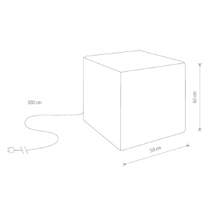 Уличный наземный светильник Cumulus Cube 8965