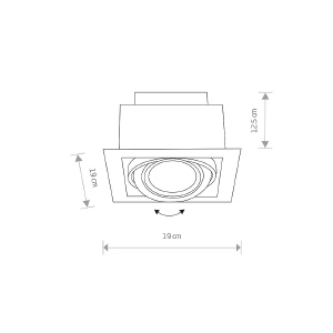 Встраиваемый светильник Downlight 9571