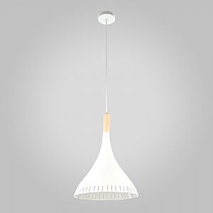 Светильник подвесной Пинеро 50074/1 белый/светлое дерево
