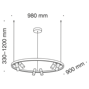 Светильник подвесной Satellite MOD102PL-L42W4K