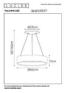 Подвесная люстра Talowe Led 46400/42/31