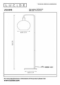 Торшер Julius 34738/01/65