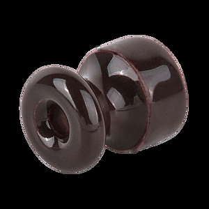 WL18-17-02/ Комплект изоляторов без винта 100 шт. (коричневый) Ретро