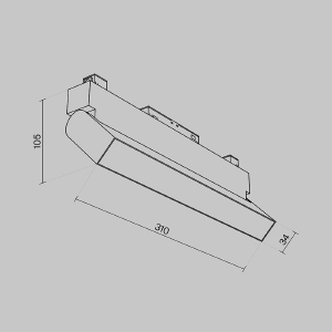 Трековый светильник Basis Rot Gravity TR013-2-20W3K-B