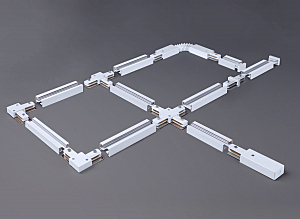 Шинопровод Track Rail SL Surface TRL-1-1-100-CH/ Однофазный шинопровод серебристый (1м.)