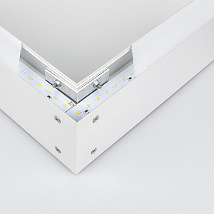 Настенный светильник Grand Линейный светодиодный накладной односторонний светильник 53см 10W 4200K матовое серебро (101-100-30-