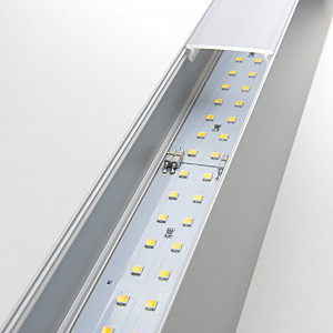 Настенный светильник Grand Линейный светодиодный накладной односторонний светильник 53см 10W 4200K матовое серебро (101-100-30-