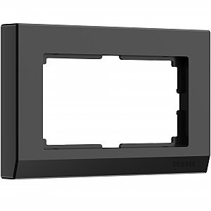Рамка Werkel W0081808/ Рамка для двойной розетки Stark (черный)