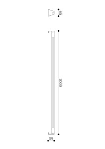 Уличный наземный светильник Edge O415FL-L15GR3K