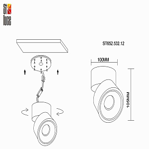 Накладной светильник St652 ST652.532.12