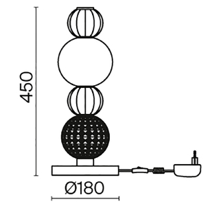 Настольная лампа Collar MOD301TL-L18CH3K