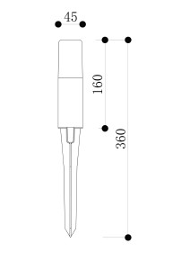 Грунтовый светильник Talpa O416FL-L3B3K