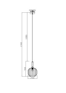 Светильник подвесной Modern Market FR8012PL-01BS