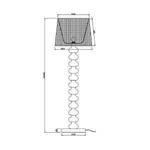 Торшер Deco TS-060216F-CHWH