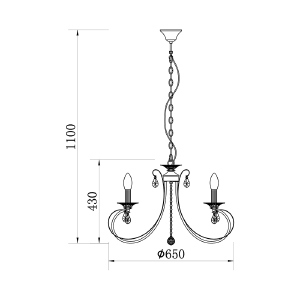 Подвесная люстра Novia RLD94217-6A