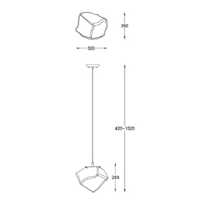 Светильник подвесной Rock P0488-01A-F4FZ