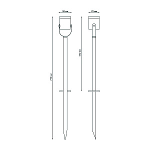 Грунтовый светильник Gauss GD155