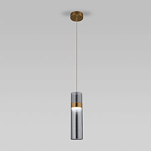 Светильник подвесной Lumen 50244/1 LED латунь/дымчатый