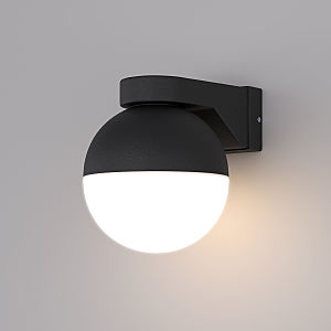 Уличный настенный светильник Elektrostandard MOON черный (MRL 1028)