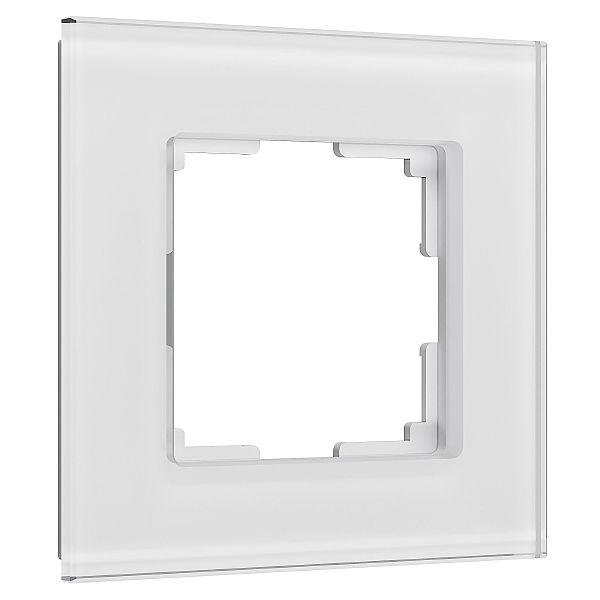 Рамка Werkel W0013101/ Рамка на 1 пост Senso (белый, стекло soft-touch)