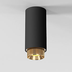 Накладной светильник Nubis 25012/01 GU10 чёрный/золото