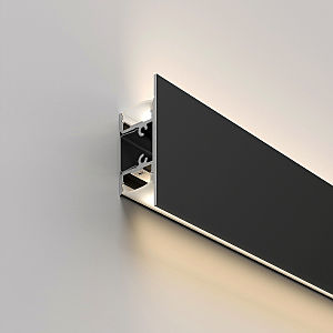 Профиль LL-2-ALP022 LL-2-ALP022 Накладной алюминиевый профиль черный/белый для LED ленты (под ленту до 13,5mm)