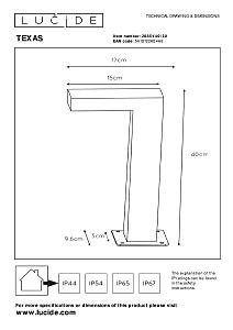 Уличный наземный светильник Texas 28851/40/30